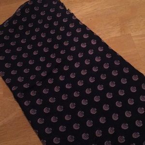 J. Crew Navy & Pink Sea Shell Scarf